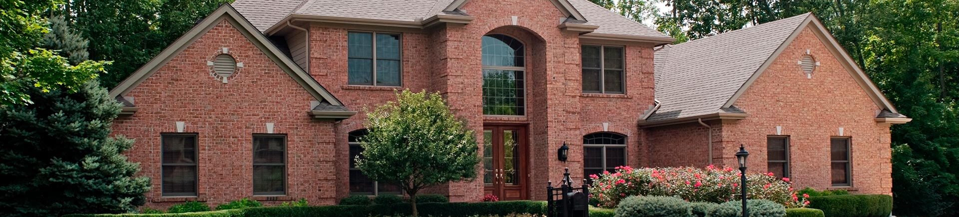 red brick home