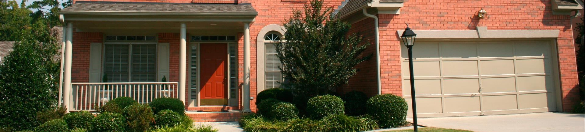 red-brick residential house